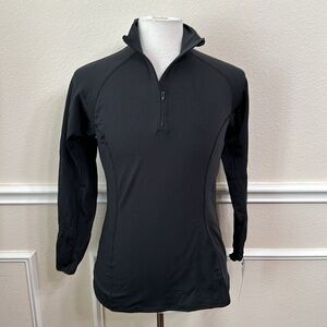 Polarmax (4) HEAVYWEIGHT ZIP MOCKNECK TOP - black